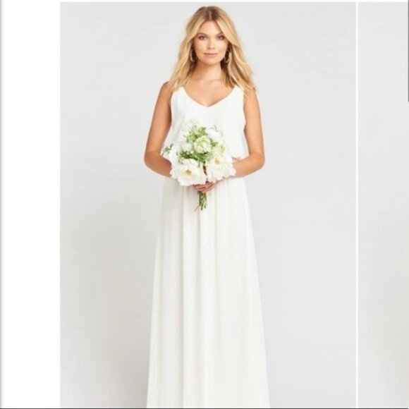 Show Me Your Mumu | Kendall Maxi Dress | no slit‎ | Wedding Cake - Picture 3 of 7